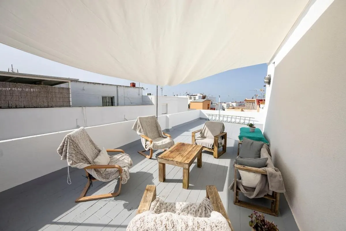 Family Home In Barbate Patio & Azotea location